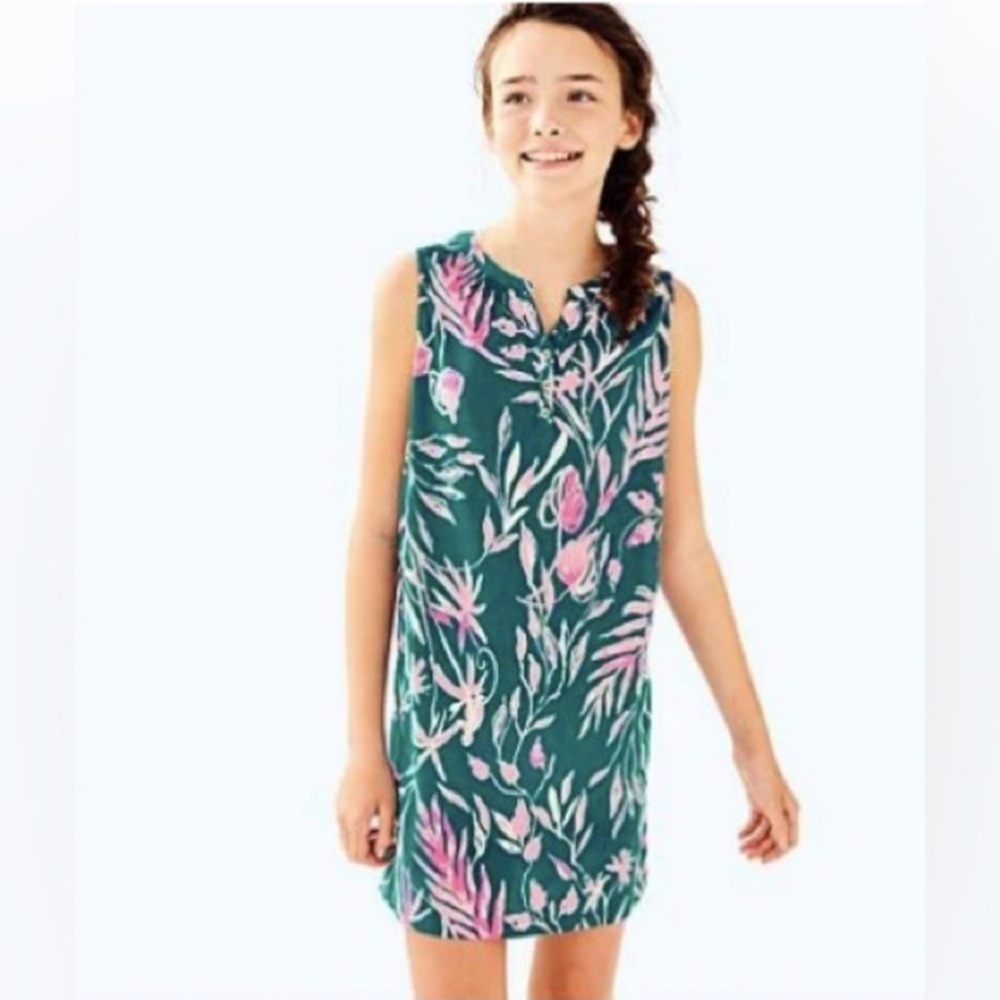Lilly Pulitzer girls Essie dress Large (8-10) Tidal Wave It's Prime Time NWT